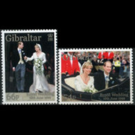 GIBRALTAR 1999 - Scott# 820-1 Royal Wedding Set Of 2 MNH - Gibraltar