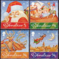 GIBRALTAR 1995 - Scott# 698-701 Christmas Set Of 4 MNH - Gibraltar