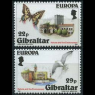 GIBRALTAR 1986 - Scott# 483-4 Europa-Nature Set Of 2 MNH - Gibraltar