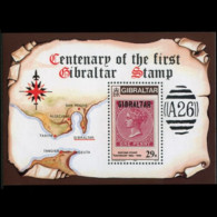 GIBRALTAR 1986 - Scott# 490 S/S Stamp Cent. MNH - Gibraltar