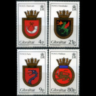 GIBRALTAR 1985 - #474-7 Royal Navy Crests Set Of 4 MNH - Gibraltar