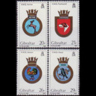 GIBRALTAR 1984 - #465-8 Royal Navy Crests Set Of 4 MNH - Gibraltar