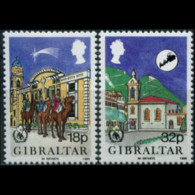 GIBRALTAR 1986 - #496-7 Christmas-Chhurch Set Of 2 MNH - Gibraltar