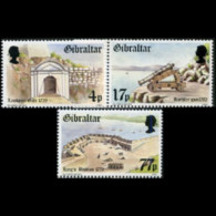 GIBRALTAR 1983 - Scott# 453-5 Fortresses Set Of 3 MNH - Gibraltar