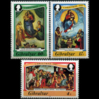 GIBRALTAR 1983 - Scott# 456-8 Christmas Set Of 3 MNH - Gibraltar