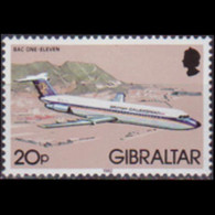 GIBRALTAR 1982 - Scott# 425 Airplane 20p MNH - Gibraltar