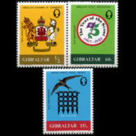 GIBRALTAR 1982 - Scott# 437-9 Anniversaries Set Of 3 MNH - Gibraltar