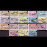 GIBRALTAR 1982 - #416-30 Planes Incl.New Val. Set Of 18 MNH - Gibraltar