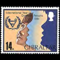 GIBRALTAR 1981 - Scott# 413 Int.Disabled Year Set Of 1 MNH - Gibraltar