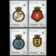 GIBRALTAR 1982 - #431-4 Royal Navy Crests Set Of 4 MNH - Gibraltar