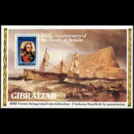 GIBRALTAR 1980 - Scott# 396a S/S Paintings-Nelson MNH - Gibraltar