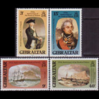 GIBRALTAR 1980 - Scott# 394-7 Paintings-Nelson Set Of 4 MNH - Gibraltar