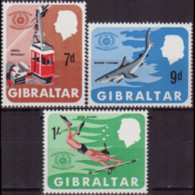 GIBRALTAR 1967 - Scott# 200-2 Tourism Set Of 3 MNH - Gibraltar