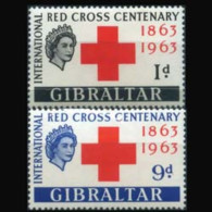 GIBRALTAR 1963 - #162-3 Intl.Red Cross Cent. Set Of 2 MNH - Gibraltar