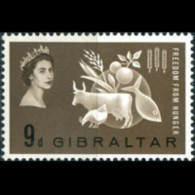 GIBRALTAR 1963 - Scott# 161 FAO Fight Hunger Set Of 1 LH - Gibraltar