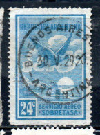 ARGENTINA 1928 AIR POST MAIL CORREO AEREO AIRMAIL EAGLE 24c USED USADO OBLITERE' - Posta Aerea