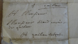 Lettre De 1681, Curé De GAILLAC   ................ PHI ....... 17562 - ....-1700: Vorläufer