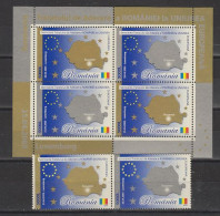 Romania 2005 Admission EU 2v + M/s  ** Mnh (59254) - Idee Europee