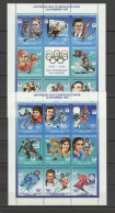 Central Africa 1994 Olympic Winter Games Set Of 2 Sheetlets MNH - Hiver 1994: Lillehammer