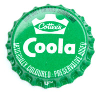 Unused Rare Australia Cork Lined Cottee's Coola Soda Bottle Cap - Soda