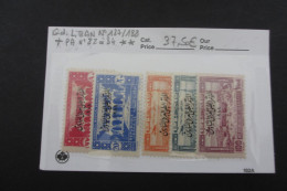 Gd. LIBAN LOT POSTEN°187/188 + POSTE AERIENNE N°82 à 84  NEUF** TB COTE 37,50 EUROS VOIR SCANS - Ongebruikt