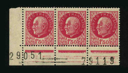 FRANCE - YT 516 - BANDE DE 3 TIMBRES PROVENANT D'UNE FEUILLE DE REMPLACEMENT - Nuevos