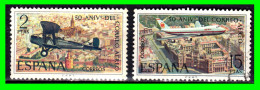 ESPAÑA.-  SELLOS AÑOS 1971.- CORREO AEREO -. SERIE.- - Used Stamps