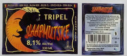 Bier Etiket (2t5), étiquette De Bière, Beer Label, Slaapmutske Tripel Brouwerij Slaapmutske - Bier