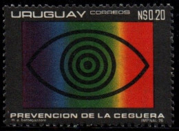 1976 Uruguay Eye And Spectrum Blindness Prevention #970 ** MNH - Uruguay