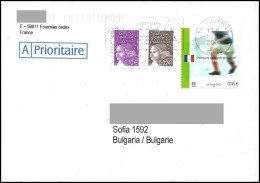 France 2002, Cover To Bulgaria - Brieven En Documenten