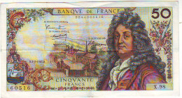 BILLET 50 Francs RACINE - Du 2 Février 1967 -  état 7/10 - 50 F 1962-1976 ''Racine''