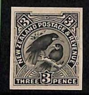 ZA0043a - NEW ZEALAND  - STAMP - SG # 321 Black PROOF On HEAVY PAPER Birds - Andere & Zonder Classificatie