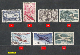 Poste Aérienne Oblitérés N° 6-17-24-25-30-31-35    (lot N°2) - 1927-1959 Usati