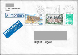 France 2002, Cover To Bulgaria - Briefe U. Dokumente