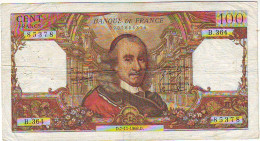 100 FRANCS CORNEILLE Du D.7.11.1968.D - B 364 N° 85378 -  TTB (6.5/10) - 100 F 1964-1979 ''Corneille''