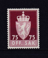 NORVEGE 1955 SERVICE N°84A NEUF AVEC CHARNIERE - Dienstzegels