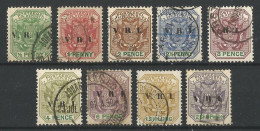 Transvaal 1900. ½d - 2/6d Ovpt V.R.I. SACC 232-240, SG 226-234. - Transvaal (1870-1909)