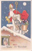 St Nicolas Sur Les Toits, Enfant Et Jouets (3772) - Saint-Nicholas Day