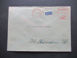 Bizone 1948 Absenderfreistempel AFS Münster Westfalen Landesversicherungsanstalt Mit Notopfer Ungezähnt - Brieven En Documenten