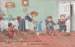 Chats Habillés, La Rentrée Des Classes (73123) - Animaux Habillés