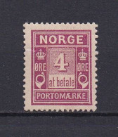 NORVEGE 1889 TAXE N°2 NEUF AVEC CHARNIERE - Nuovi