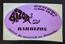 AUTOCOLLANT BIZON CLUB - DISCOTHEQUE - BARBIZON - 77 SEINE-ET-MARNE - DANCING NIGHT-CLUB - Autocollants