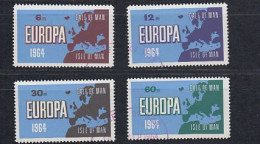 Europa 1964 Calf Of Man BRITISH LOCALS 4v Used (59259A) - 1964