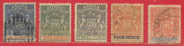 Afrique Du Sud (compagnie Britannique De L') (Rhodésie) N°16 à/to 20 1891-95 O & (*) - Sonstige & Ohne Zuordnung