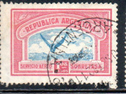 ARGENTINA 1928 AIR POST MAIL CORREO AEREO AIRMAIL WINGS CROSS THE SEA 1.08p USED USADO OBLITERE' - Posta Aerea