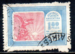 ARGENTINA 1928 AIR POST MAIL CORREO AEREO AIRMAIL CONDOR ON MOUNTAIN CRAG 1.80p USED USADO OBLITERE' - Airmail