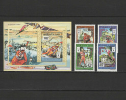 Guinea 1993 Olympic Games Lillehammer, Space Set Of 4 + S/s MNH - Inverno1994: Lillehammer