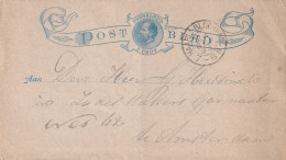 Postblad 24 Sep 1894 Haarl:Bloemend (bijkantoor Kleinrond) - Postal History
