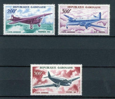 Gabun 273-275 Postfrisch Flugzeuge #GK506 - Gabón (1960-...)