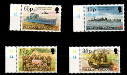 Falklandinseln 644-647 Postfrisch Geschichte 2. Weltkrieg #GJ775 - Islas Malvinas